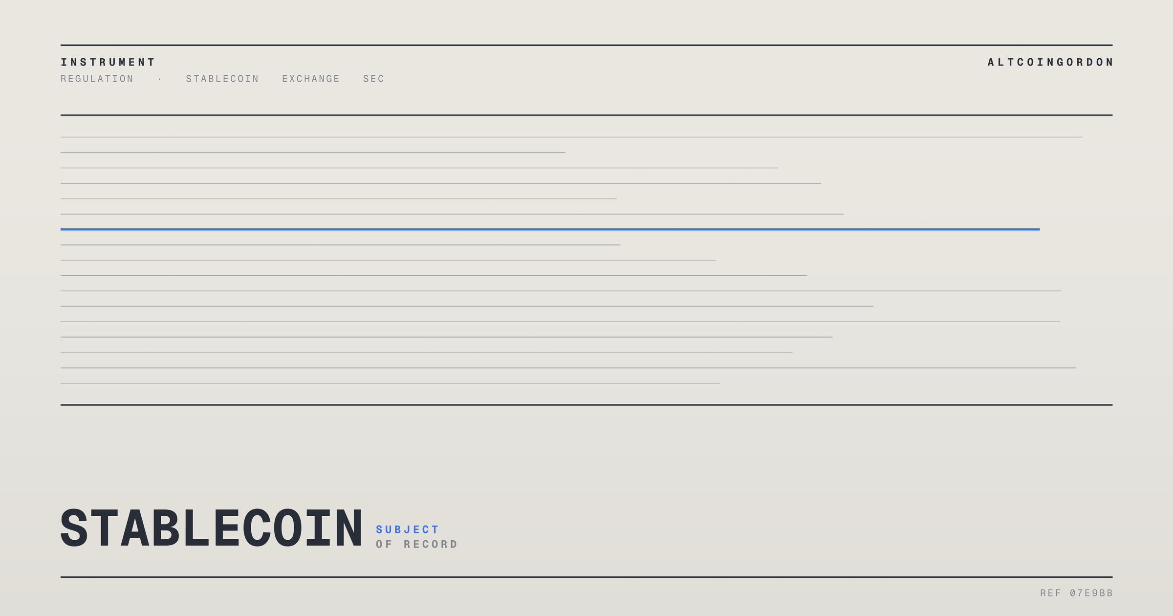 Original AltcoinGordon illustration for: Crypto Industry Reportedly Moves to Build Its Own Regulatory Body