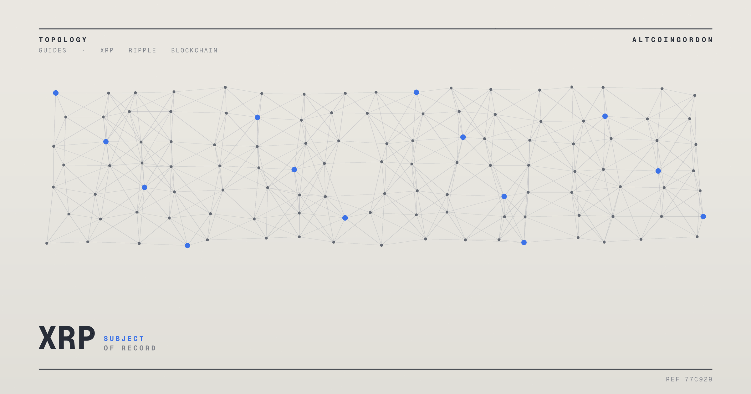 Original AltcoinGordon illustration for: XRP Ledger Metric Explained by Ripple Engineer as Price Moves on August 11