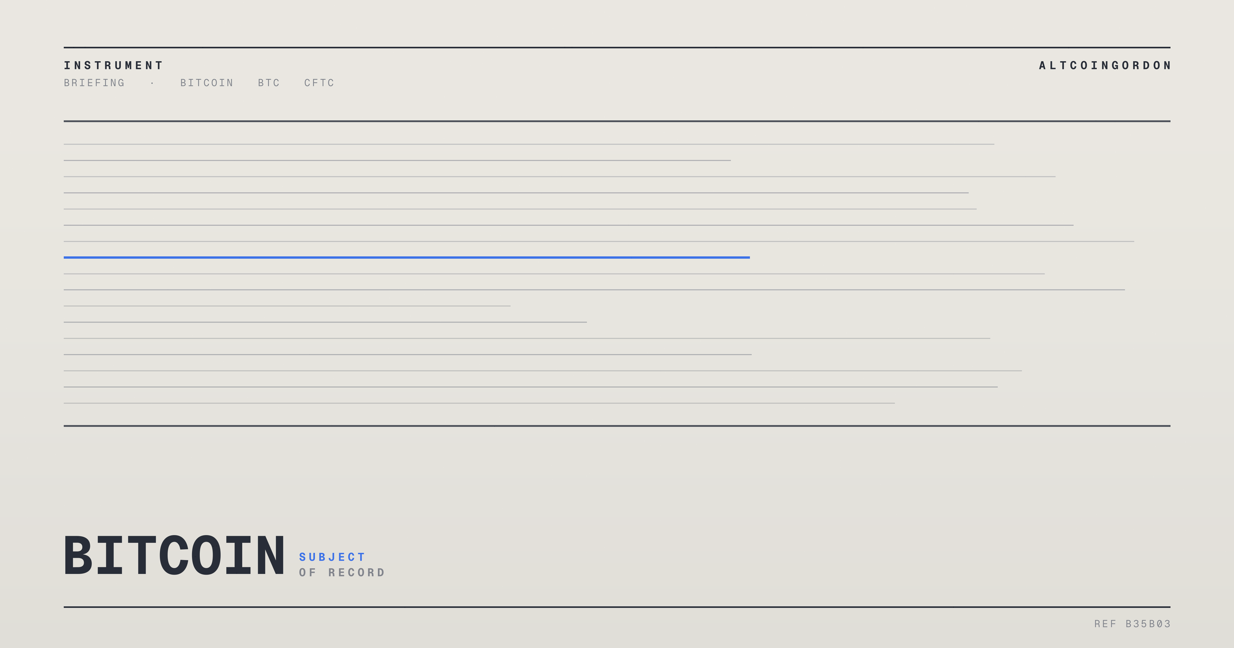 Original AltcoinGordon illustration for: The CFTC’s Own Order Settles Kalshi’s Fight; Its Own Notice Settles Nothing