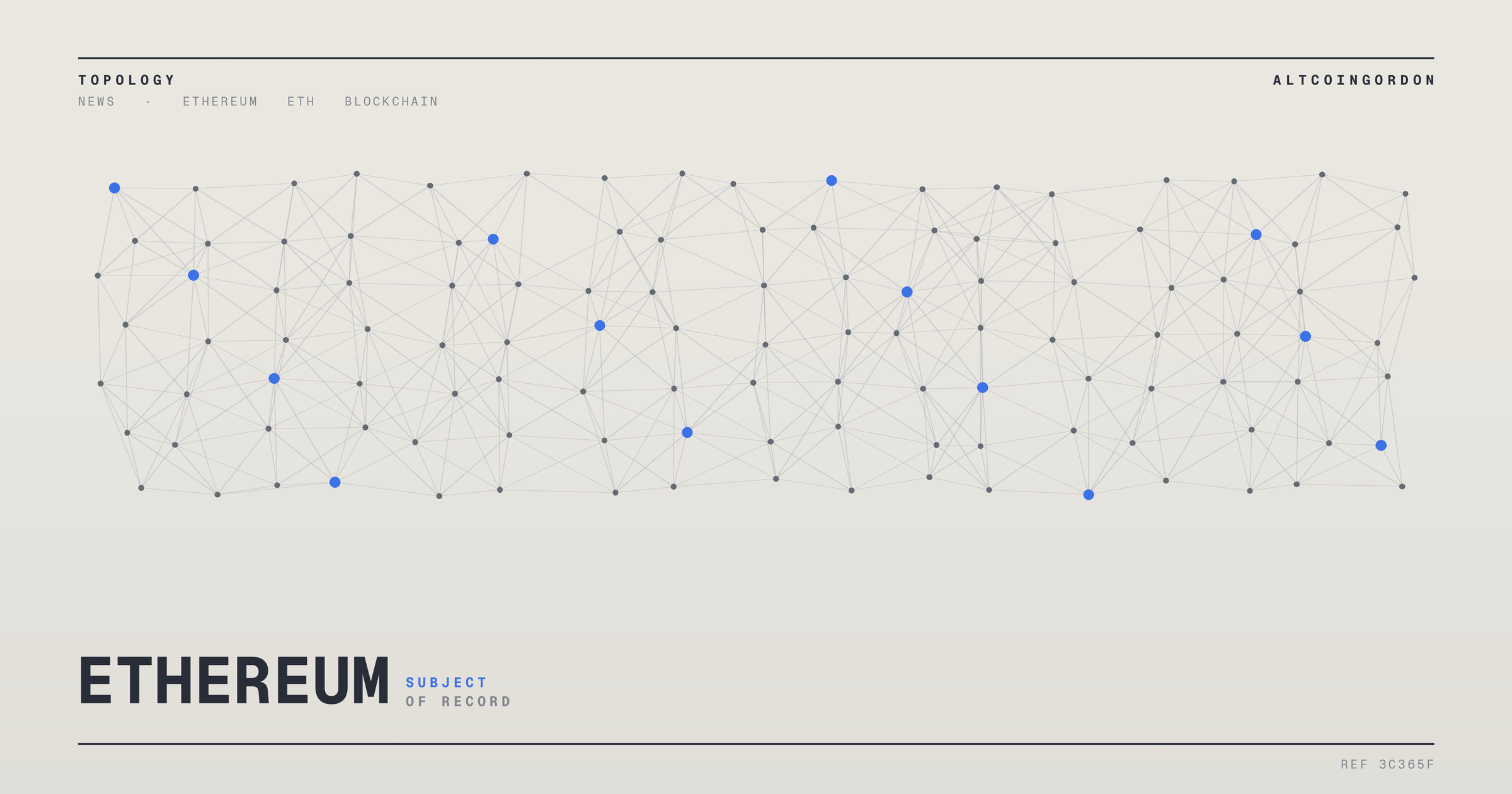 Original AltcoinGordon illustration for: Dormant Ethereum ICO Wallet Moves 2,680 ETH After 11 Years of Inactivity