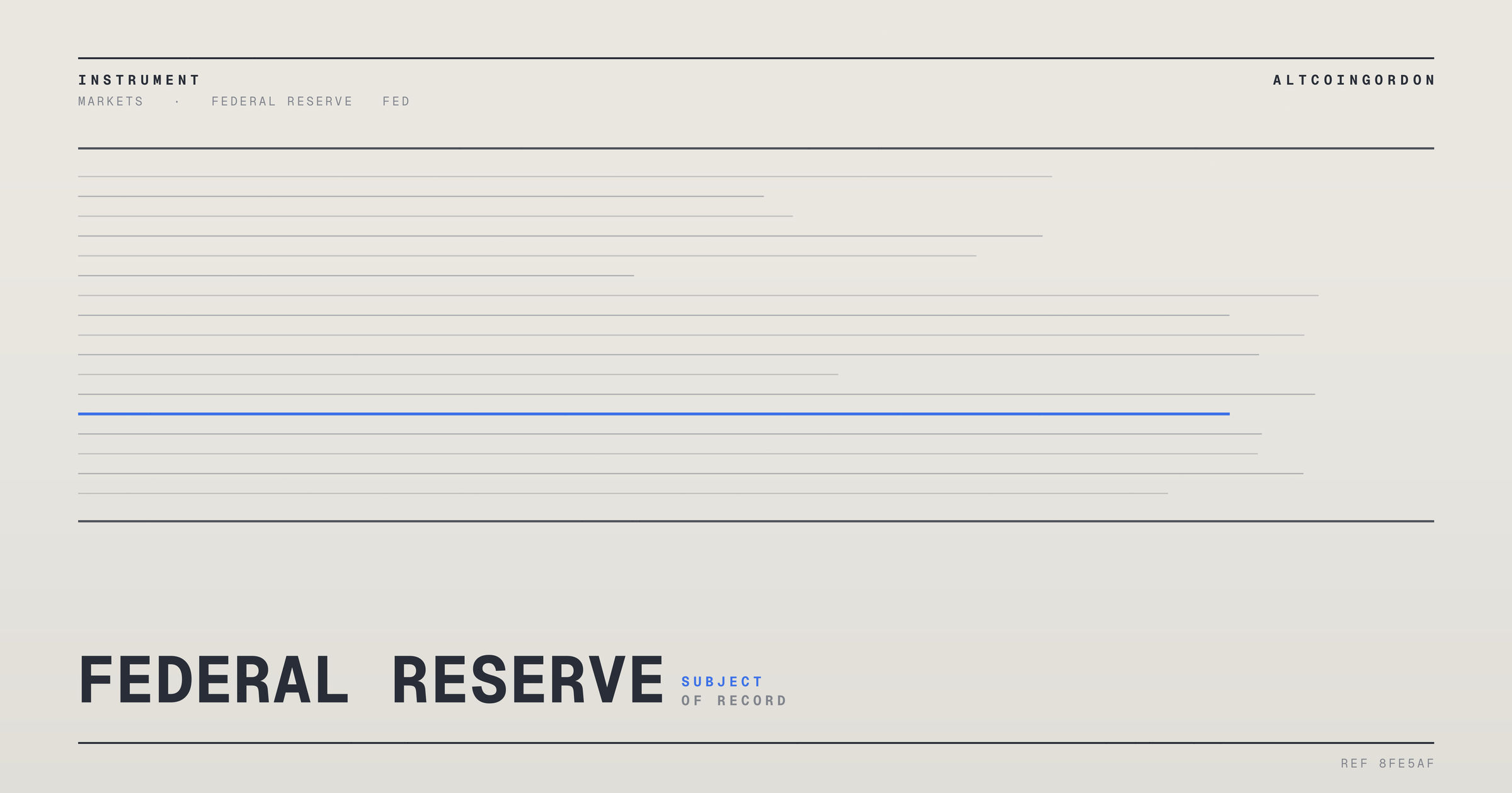 Original AltcoinGordon illustration for: Bond Traders Recalibrate Fed Rate Bets as Oil Prices Pull Back