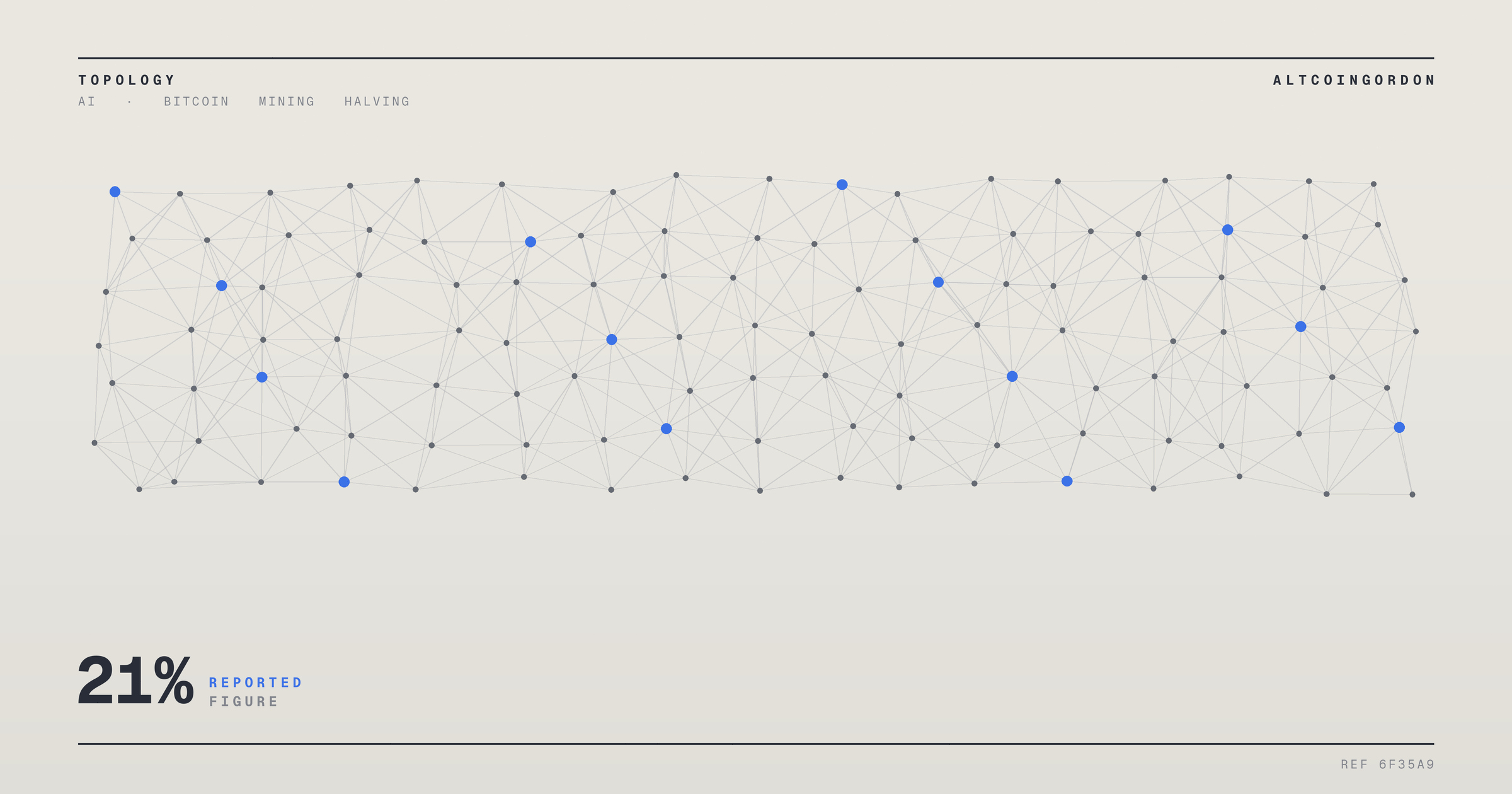 Original AltcoinGordon illustration for: Public Bitcoin Miners Cut Hash Rate 21% in Q2 2026 as AI Revenue Grows