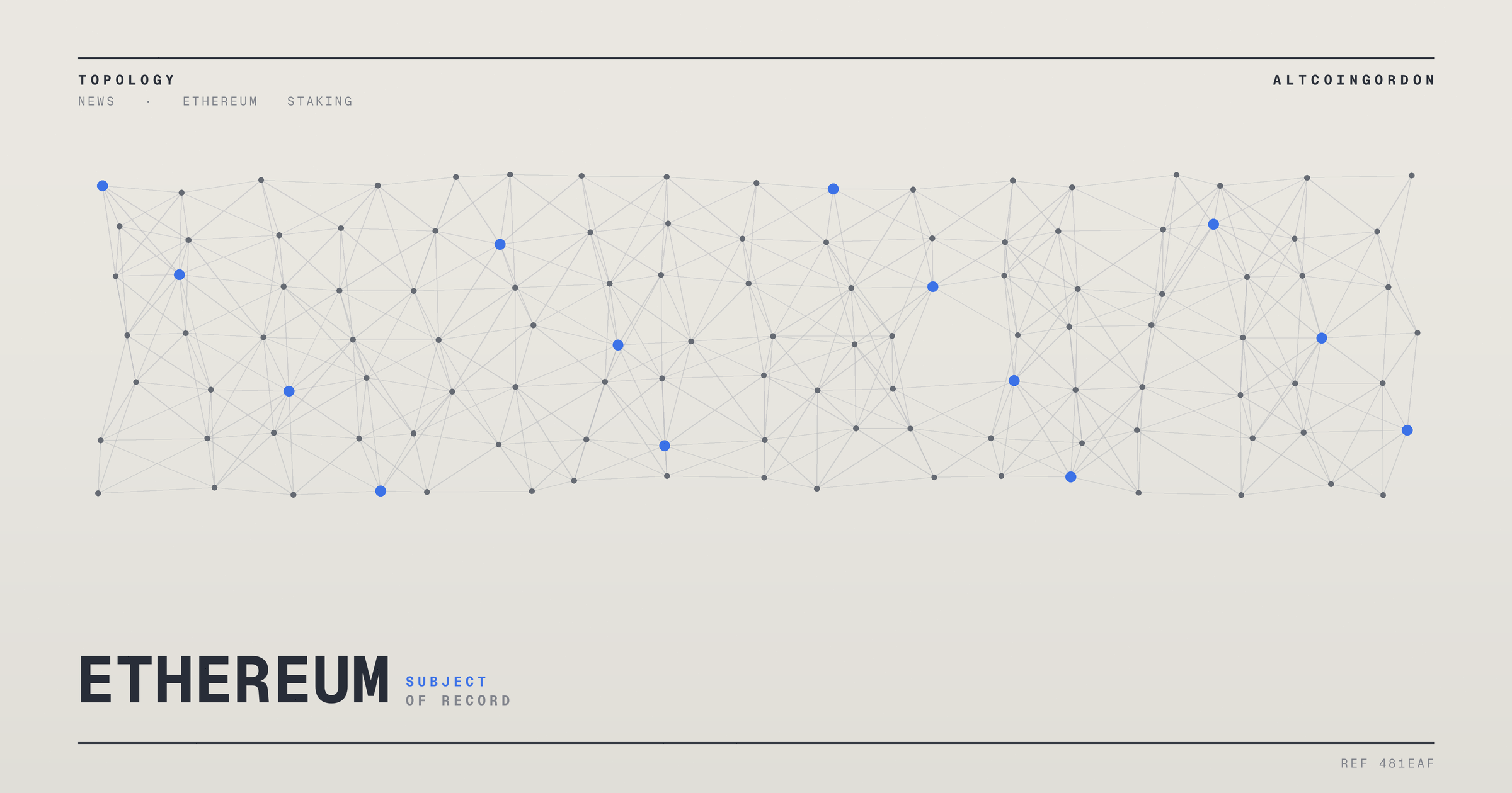Original AltcoinGordon illustration for: Ethereum’s Next Major Upgrade Packs 66 Proposals, Led By a Privacy Overhaul