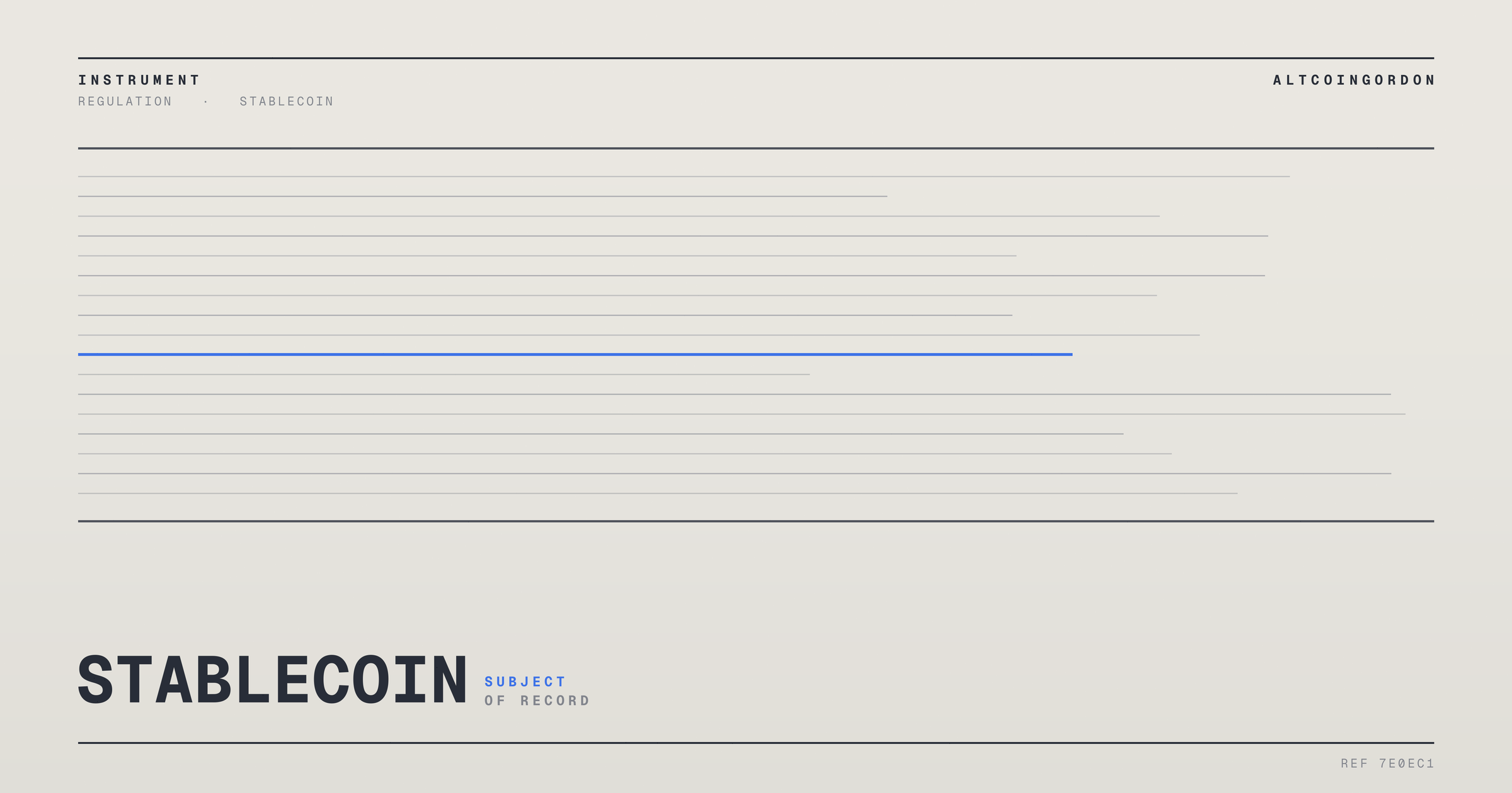 Original AltcoinGordon illustration for: FASB Proposes Rules to Let Stablecoins Count as Cash Equivalents