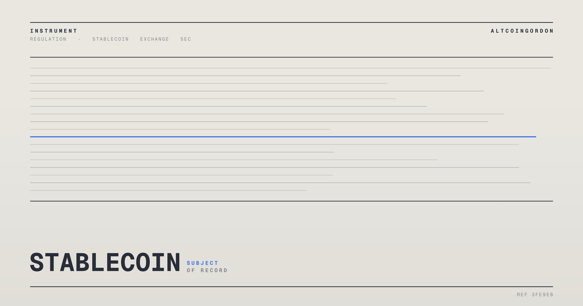 Original AltcoinGordon illustration for: SEC Reportedly Moves Toward Major Crypto Rulemaking Push Under Trump Administration