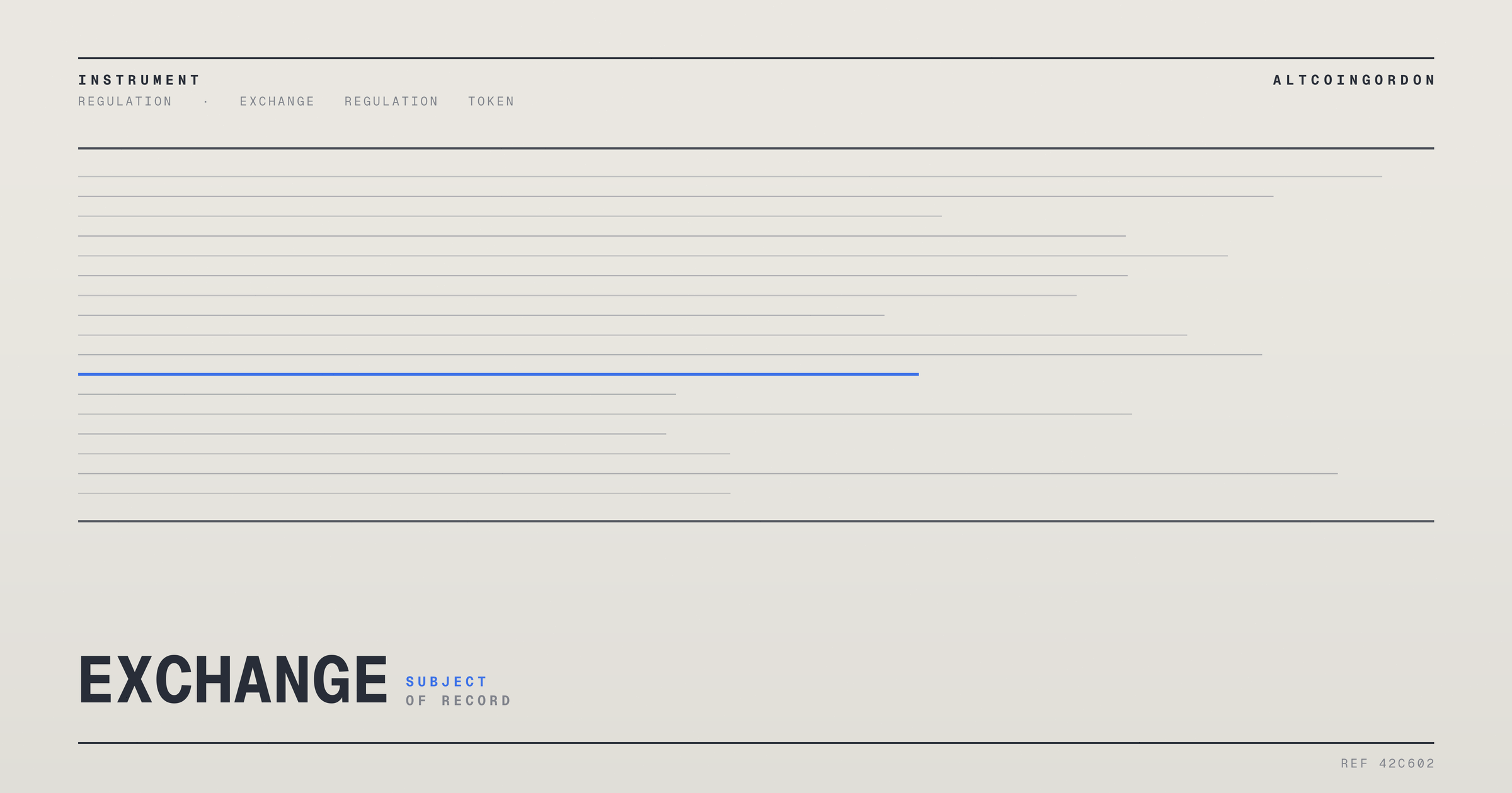 Original AltcoinGordon illustration for: CoinDesk: FTX’s Collapse Still Being Invoked as Argument for the CLARITY Act