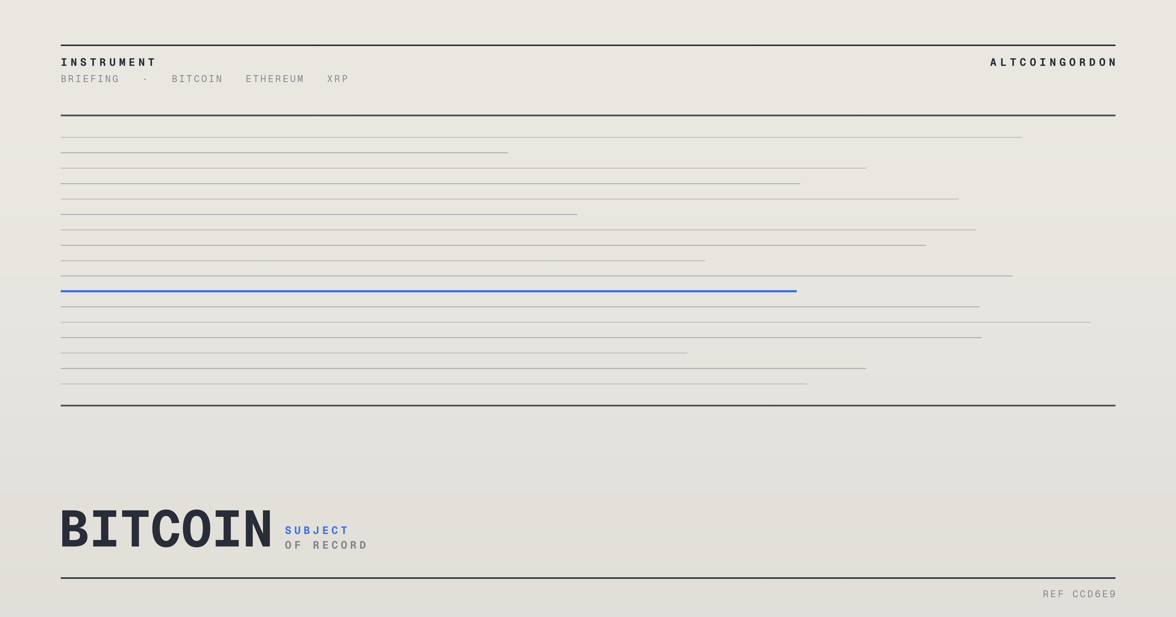 Original AltcoinGordon illustration for: A Law Passed in Sofia. A Bill Failed in Washington. Only One Is Now Binding.